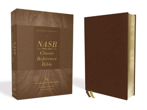 Бумажная книга «NASB, Classic Reference Bible, Genuine Leather, Buffalo, Brown, Red Letter, 1995 Text, Comfort Print», автор Zondervan - фото №1