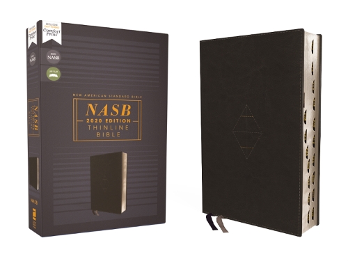 Бумажная книга «NASB, Thinline Bible, Leathersoft, Black, Red Letter, 2020 Text, Thumb Indexed, Comfort Print», автор Zondervan - фото №1