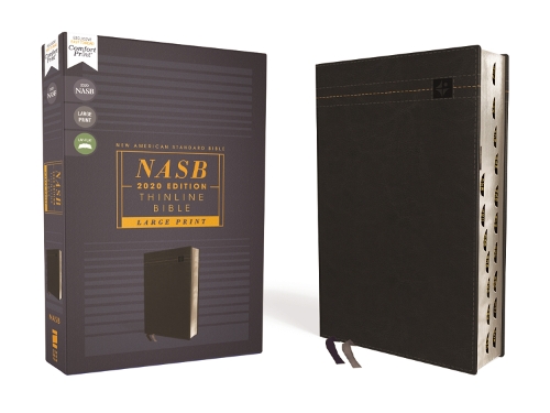 Бумажная книга «NASB, Thinline Bible, Large Print, Leathersoft, Black, Red Letter, 2020 Text, Thumb Indexed, Comfort Print», автор Zondervan - фото №1