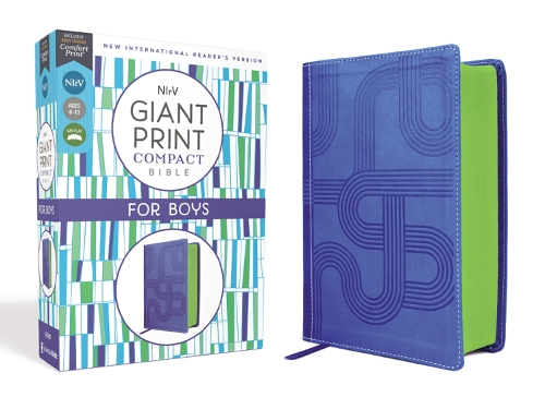 Бумажная книга «NIrV, Giant Print Compact Bible for Boys, Leathersoft, Blue, Comfort Print», автор Zondervan - фото №1