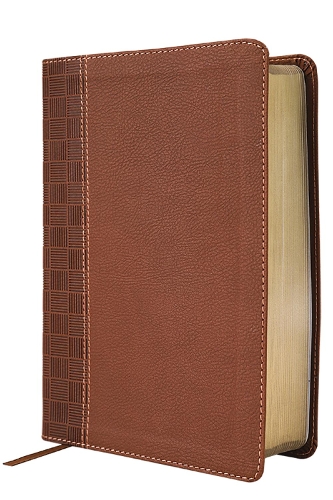 Бумажная книга «NIrV, Giant Print Compact Bible, Leathersoft, Brown, Comfort Print», автор Zondervan - фото №1
