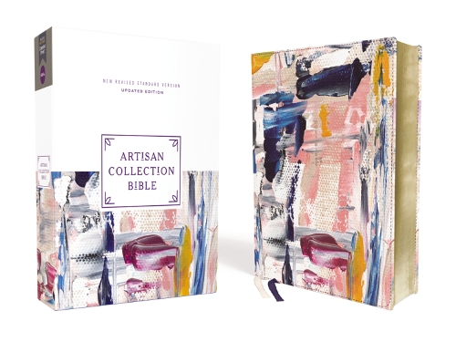 [object Object] «NRSVue, Artisan Collection Bible, Leathersoft, Multi-color/Blue, Comfort Print», автор Zondervan - фото №1