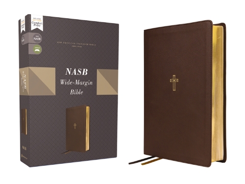 Бумажная книга «NASB, Wide Margin Bible, Leathersoft, Brown, Red Letter, 1995 Text, Comfort Print», автор Zondervan - фото №1
