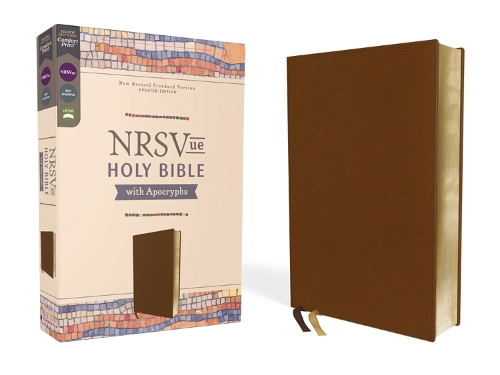 [object Object] «NRSVue, Holy Bible with Apocrypha, Leathersoft, Brown, Comfort Print», автор Zondervan - фото №1