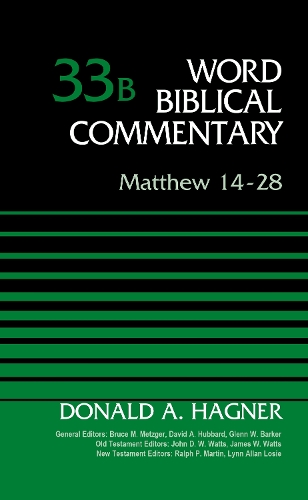 Бумажная книга «Matthew 14-28, Volume 33B», автор Дональд А. Хагнер - фото №1