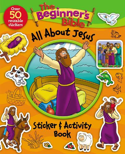 Бумажная книга «The Beginner's Bible All About Jesus Sticker and Activity Book», автор Библия для начинающих - фото №1