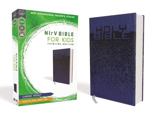 Бумажная книга «NIrV, Bible for Kids, Large Print, Leathersoft, Blue, Comfort Print: Thinline Edition», автор Zondervan - фото №1