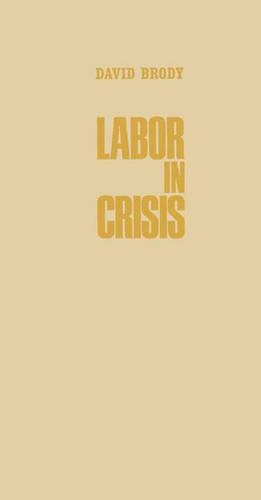 Бумажная книга «Labor in Crisis: The Steel Strike of 1919», автор Дэвид Броуди - фото №1