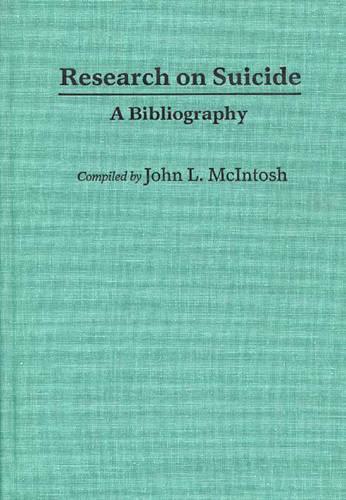 Паперова книга «Research on Suicide: A Bibliography», автор Джон Макінтош - фото №1