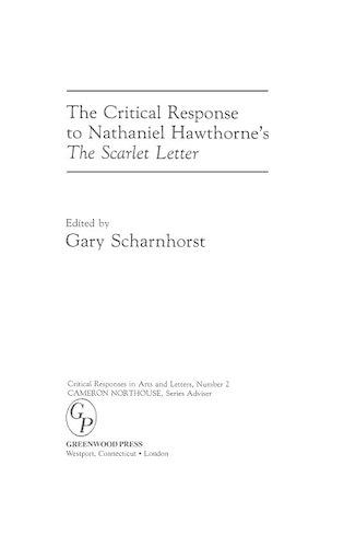 Бумажная книга «The Critical Response to Nathaniel Hawthorne's The Scarlet Letter», автор Гэри Шарнхорст - фото №1