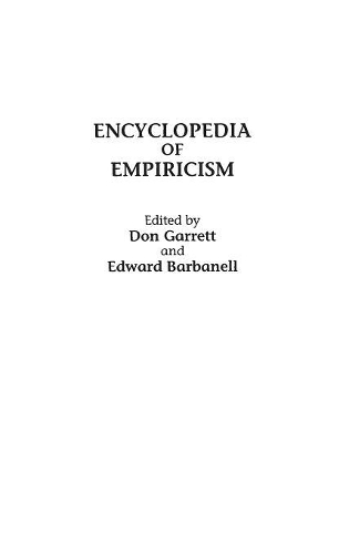 Бумажная книга «Encyclopedia of Empiricism», автор Эдвард М. Барбанелл - фото №1