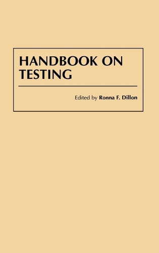 Паперова книга «Handbook on Testing», автор Ронна Ф. Діллон - фото №1