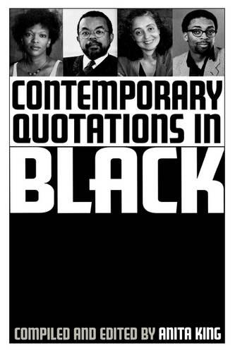 Бумажная книга «Contemporary Quotations in Black», автор Анита Кинг - фото №1