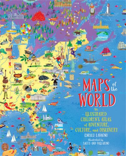 Бумажная книга «Maps of the World: An Illustrated Children's Atlas of Adventure, Culture, and Discovery», автор Энрико Лаваньо - фото №1