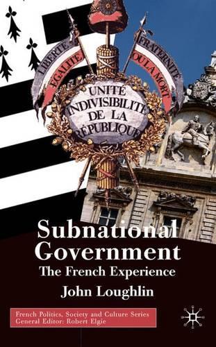 Бумажная книга «Subnational Government: The French Experience», автор Джон Лафлин - фото №1
