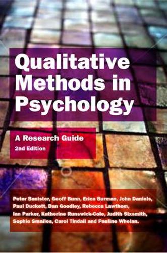 Бумажная книга «Qualitative Methods In Psychology: A Research Guide», авторов Кэрол Тиндалл, Дэн Гудли, Эрика Бирман, Джефф Банн, Ян Паркер, Джудит Сиксмит, Кэтрин Рансвик-Коул, Полина Уилан, Питер Банистер, Ребекка Лоутом, Софи Смейлс - фото №1