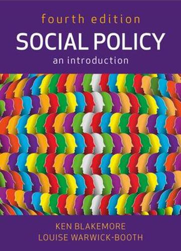 Бумажная книга «Social Policy: An Introduction», авторов Кен Блэкмор, Луиза Уорвик-Бут - фото №1