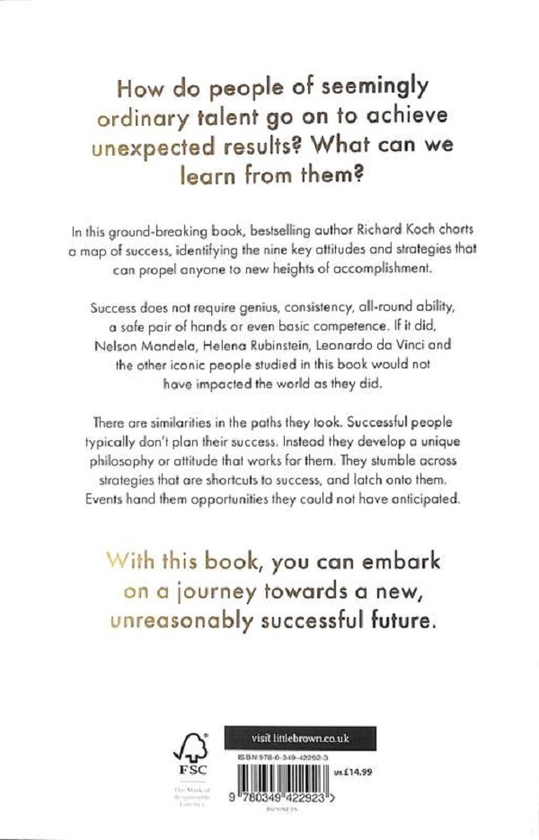 Паперова книга «How to Be Unreasonably Successful», автор Річард Кох - фото №1
