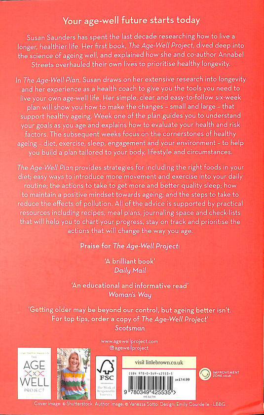 Паперова книга «The Age-Well Plan. The 6-Week Programme to Kickstart a Longer, Healthier, Happier Life», автор Сьюзан Сондерс - фото №1