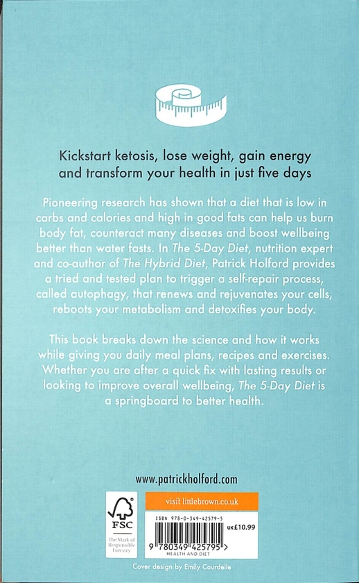 Бумажная книга «The 5-Day Diet», автор Патрик Холфорд - фото №1
