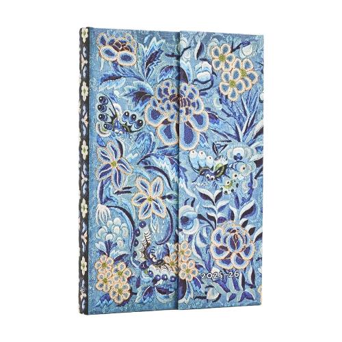 [object Object] «2026 Blue Willow (Celebrate Hanfu) Mini 18-month Horizontal Hardcover Flexi Dayplanner 2025-2026 (Wrap Closure)», автор Paperblanks - фото №1