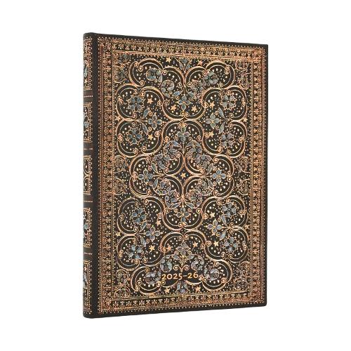 Паперова книга «2026 Restoration (The Queen’s Binding) Midi 18-month Horizontal Hardcover Flexi Dayplanner 2025-2026 (Elastic Band Closure)», автор Paperblanks - фото №1