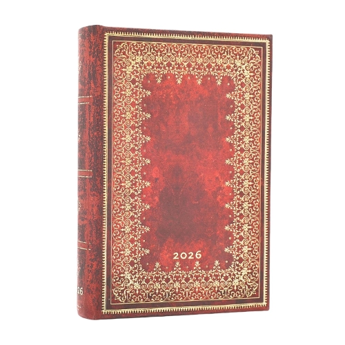 Бумажная книга «2026 Foiled (Old Leather Collection) Mini 12-month Day-at-a-Time Hardcover Flexi Dayplanner 2026 (Elastic Band Closure)», автор Paperblanks - фото №1