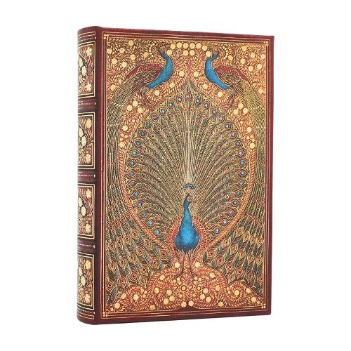 Бумажная книга «2026 Hafiz's Peacocks (Sangorski & Sutcliffe) Mini 12-month Day-at-a-Time Hardcover Flexi Dayplanner 2026 (Elastic Band Closure)», автор Paperblanks - фото №1