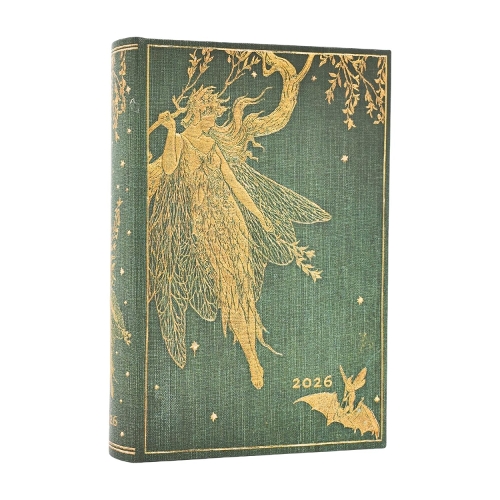 Бумажная книга «2026 Olive Fairy (Lang's Fairy Books) Mini 12-month Day-at-a-Time Hardcover Flexi Dayplanner 2026 (Elastic Band Closure)», автор Paperblanks - фото №1