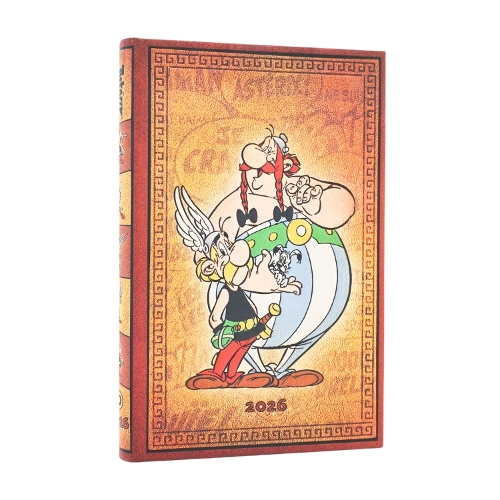 Бумажная книга «2026 Asterix & Obelix (The Adventures of Asterix) Mini 12-month Horizontal Hardcover Flexi Dayplanner 2026 (Elastic Band Closure)», автор Paperblanks - фото №1