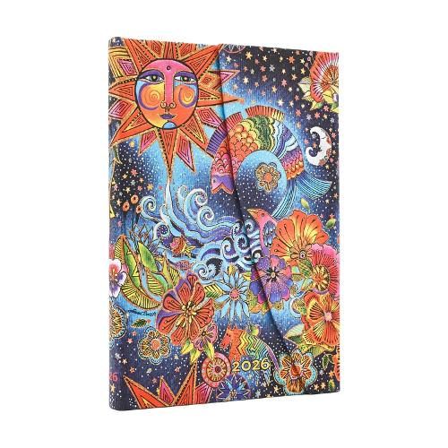 Бумажная книга «2026 Celestial Magic (Whimsical Creations) Mini 12-month Verso Hardcover Flexi Dayplanner 2026 (Wrap Closure)», автор Paperblanks - фото №1