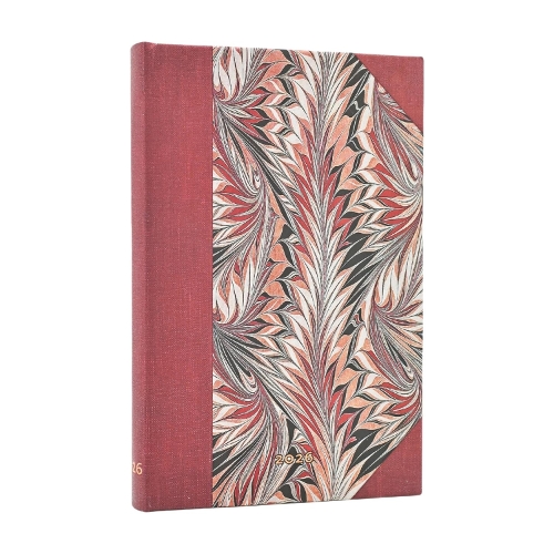 Паперова книга «2026 Rubedo (Cockerell Marbled Paper) Mini 12-month Verso Hardcover Flexi Dayplanner 2026 (Elastic Band Closure)», автор Paperblanks - фото №1