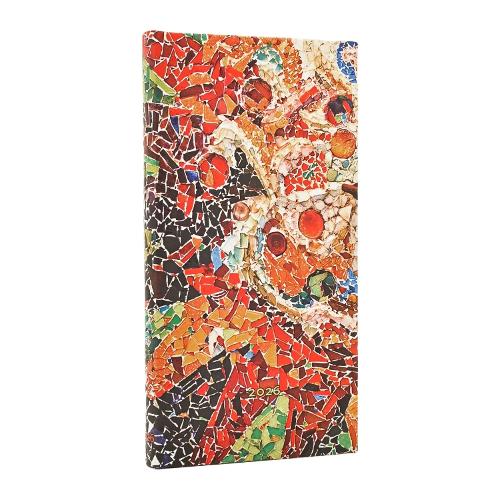 Паперова книга «2026 Gaudi's Sun (Gaudi’s Mosaics) Slim 12-month Horizontal Hardcover Flexi Dayplanner 2026 (Elastic Band Closure)», автор Paperblanks - фото №1