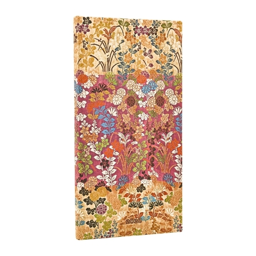 Бумажная книга «2026 Kara-ori Pink (Japanese Kimono) Slim 12-month Horizontal Hardcover Flexi Dayplanner 2026 (Elastic Band Closure)», автор Paperblanks - фото №1
