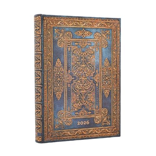 Паперова книга «2026 Blue Luxe (Luxe Design) Midi 12-month Day-at-a-Time Hardcover Flexi Dayplanner 2026 (Elastic Band Closure)», автор Paperblanks - фото №1
