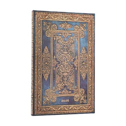 Бумажная книга «2026 Blue Luxe (Luxe Design) Maxi 12-month Vertical Hardcover Flexi Dayplanner 2026 (Elastic Band Closure)», автор Paperblanks - фото №1