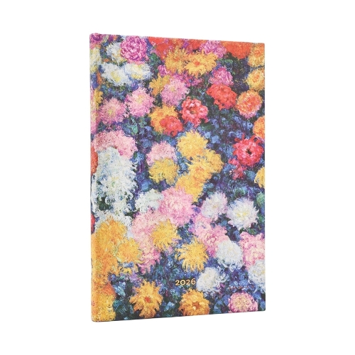 Бумажная книга «2026 Monet's Chrysanthemums Maxi 12-month Vertical Hardcover Flexi Dayplanner 2026 (Elastic Band Closure)», автор Paperblanks - фото №1