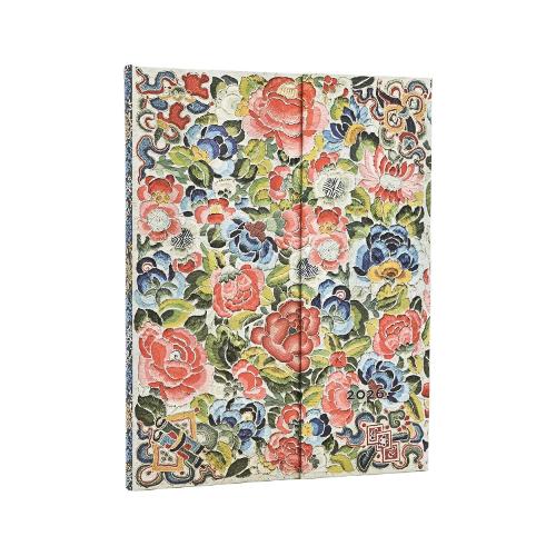 Бумажная книга «2026 Pear Garden (Peking Opera Embroidery) Ultra 12-month Verso Hardcover Flexi Dayplanner 2026 (Wrap Closure)», автор Paperblanks - фото №1