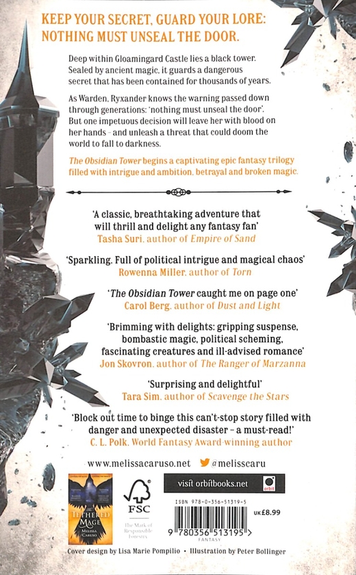 Бумажная книга «The Obsidian Tower», автор Мелисса Карузо - фото №1