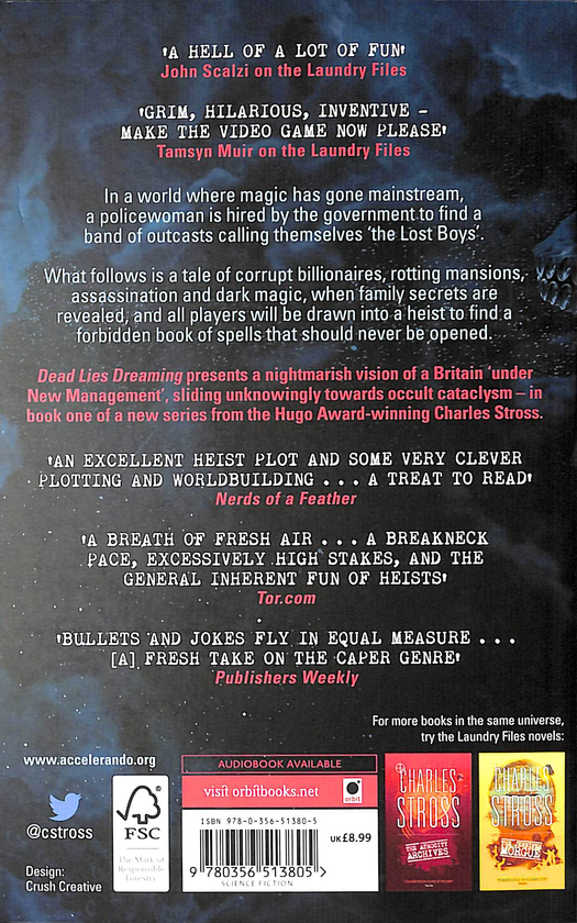 Паперова книга «Dead Lies Dreaming», автор Чарльз Стросс - фото №1