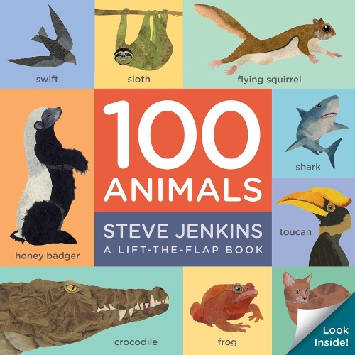 Бумажная книга «100 Animals Board Book: Lift-the-Flap», автор Стив Дженкинс - фото №1