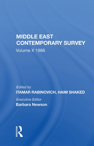 Бумажная книга «Middle East Contemporary Survey, Volume X, 1986», автор Итамар Рабинович - фото №1