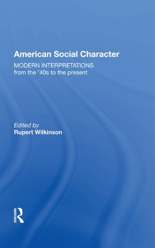Бумажная книга «American Social Character: Modern Interpretations from the '40s to the present» - фото №1
