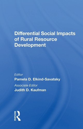 Бумажная книга «Differential Social Impacts of Rural Resource Development» - фото №1