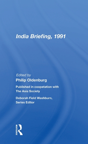 Паперова книга «India Briefing, 1991» - фото №1