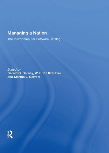 Бумажная книга «Managing A Nation: The Microcomputer Software Catalog--second Edition» - фото №1
