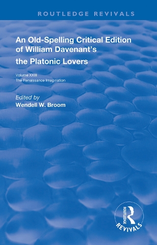 Бумажная книга «William Davenant’s The Platonic Lovers» - фото №1