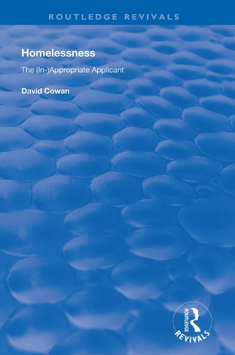 Бумажная книга «Homelessness: The (In)Appropriate Applicant», автор Дэвид Коуэн - фото №1