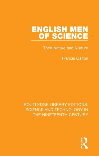Паперова книга «English Men of Science: Their Nature and Nurture», автор Френсіс Гальтон - фото №1