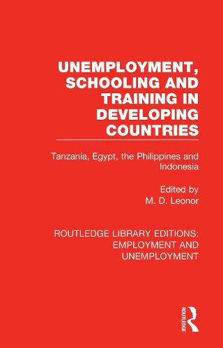 Бумажная книга «Unemployment, Schooling and Training in Developing Countries: Tanzania, Egypt, the Philippines and Indonesia» - фото №1